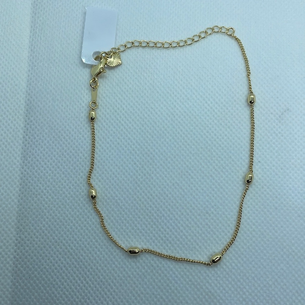 Basic gold anklet
